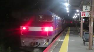JR貨物 EF210-157号機(吹田)+無動力EF210-310号機(吹田)+コキ21両+補機EF210-333号機(吹田)貨物列車2072レ 2023.11.03