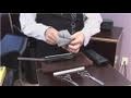 Hair Cutting Tips : How to Sharpen a Pair of Scissors for Cutting Hair