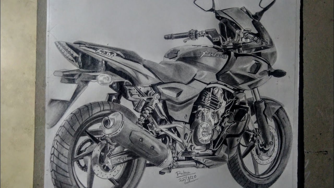 Bajaj Pulsarindia 2fdrawing Bajaj Pulsar 2f By Pencil Shade Youtube