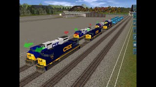 I Made CSX YN2 YN3 C40-8W In Trainz 12
