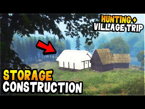 Storage Construction, Village Neighbors visits, New Summer Season + Hunting! - Medieval Dynasty