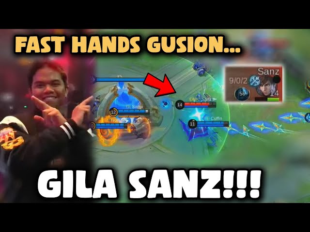 WTF!😲 ONIC SANZ PICKS GUSION IN M5 WORLD CHAMPIONSHIP... class=