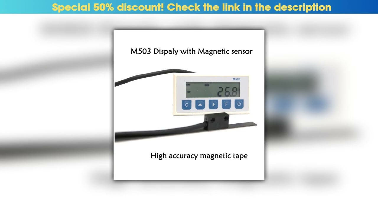 Limited M503 Magnetic Scale Sensor DRO Display Integrated Embedded Magnet Measurement Magnetic Tape
