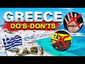 The Do's and Don'ts of Visiting Greece Travel Tips Guide