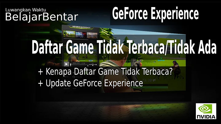 GeForce Experience遊戲無法讀取？教你解決困擾！