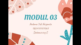 Details Datamining C - Modul 03 182410101067 Update