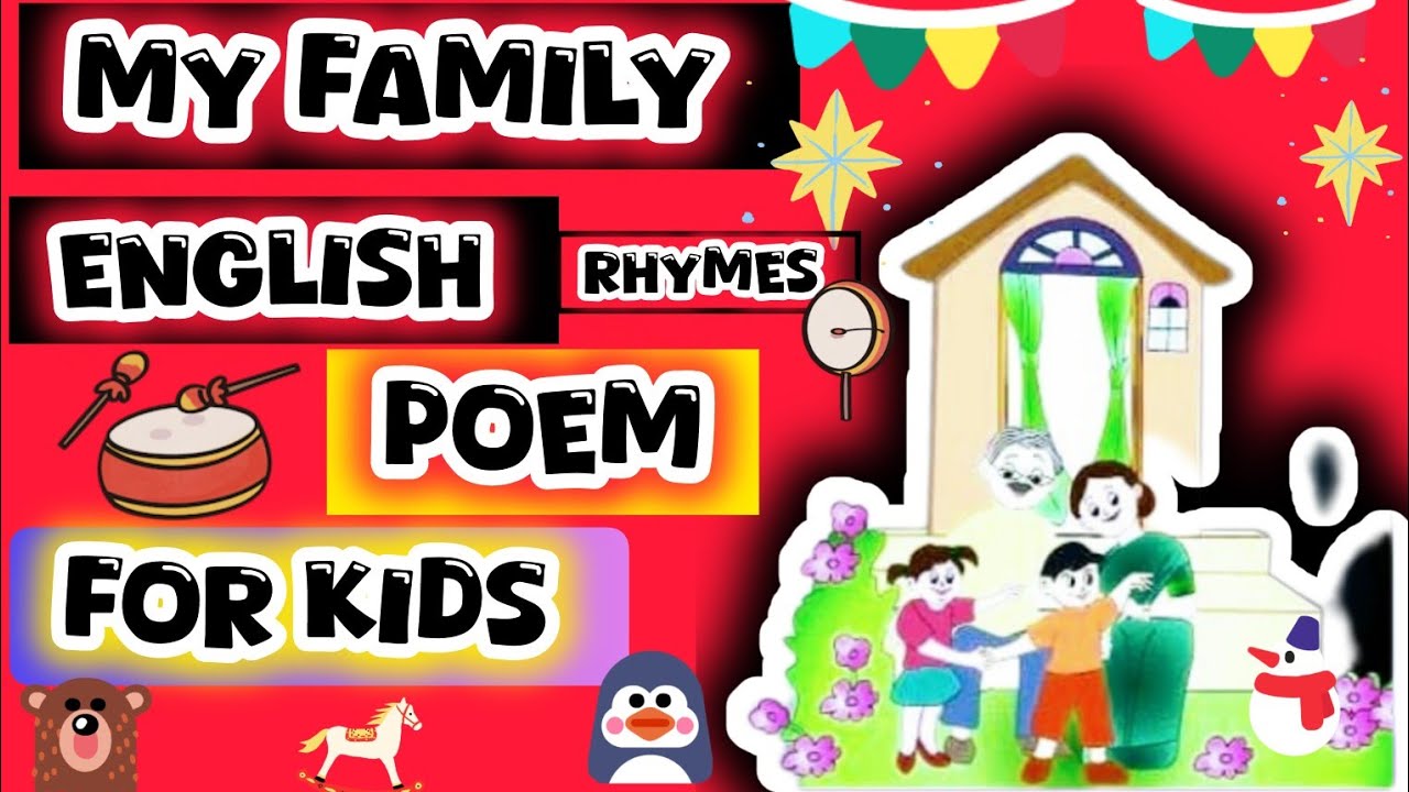 Family Rhyme My Family🏡/English Nursery Rhymes For Kids On Happy Family/Poem On My ...