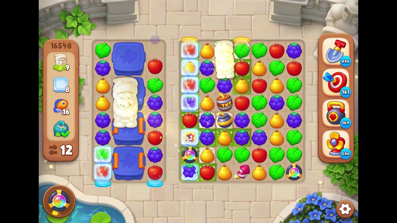 GardenScapes Level 16548 no boosters - YouTube