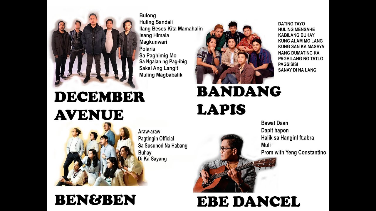 OPM Rock List 2024   December Avenue, Ben and Ben, Bandang Lapis, Ebe Dancel