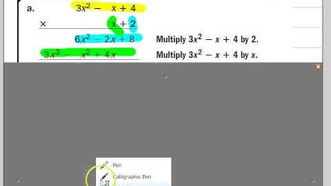 Geometry: Algebra 2 Prep Adding, Subtracting & Multiplying Polynomials