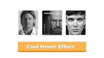 CSS and HTML5 - Cool Profile Card Hover Effect