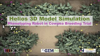 Helios 3D Simulation of a Phenotyping Robot - RGB, multispectral, depth imagery with auto-annotation screenshot 4