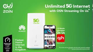 Unlimited 5G Internet with OSN Streaming on us!