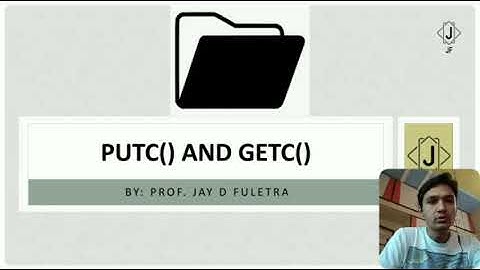 ACP: Putc() and Getc() function in File in C language