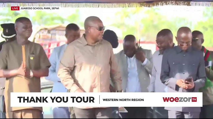 LIVE FROM SEFWI JUABOSO | President John Mahama's Thank You Visit to the Western North Region