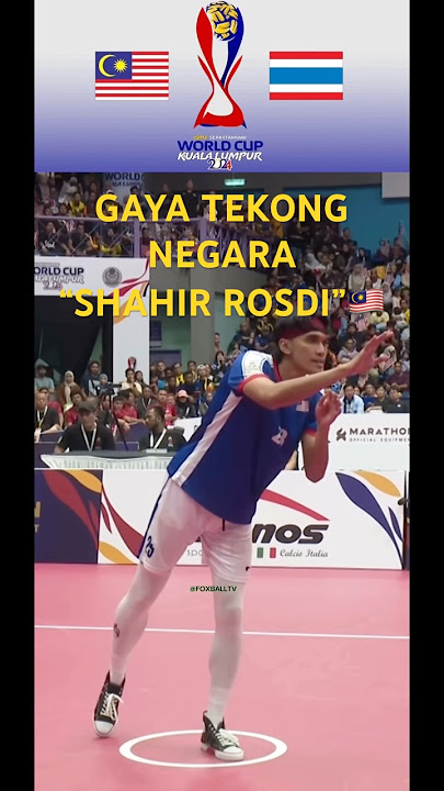 TEKNIK SERVIS KUDA DARI TEKONG MALAYSIA “SHAHIR ROSDI” #sepaktakrawmalaysia #takraw #malaysia