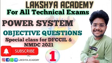 DFCCIL 2021 । JUNIOR EXECUTIVE। NMDC। ELECTRICAL। OBJECTIVE। CLASS 04 । #LAKSHYAACADEMY।