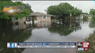 Pasco neighborhood not considered a flood zone