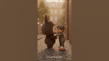 Labubu Helps the Hungry Kid 🙏