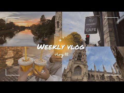 Weekly Vlog 02｜York一日遊 • 討論報告&被作業困擾的一週📚｜York🇬🇧