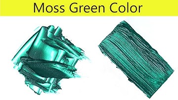 Moss Green Color - How To Make Moss Green Color - Color Mixing