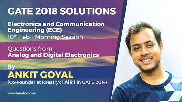 Kreatryx GATE 2018 ECE Solutions | Analog and Digital Electronics