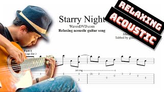 Relaxing Guitar Music 6 - Starry Night TAB - acoustic fingerpicking guitar tabs (PDF + Guitar Pro)