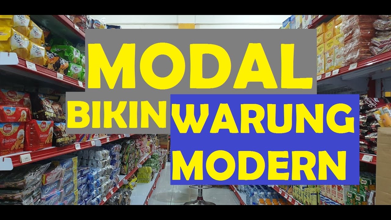 MODAL RECEH BIKIN WARUNG MODERN  YouTube