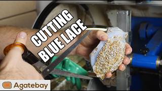 Do we cut the blue wonder? Cutting Blue Lace Agates for the first time!