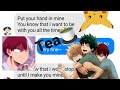 DEKU SNAPPED! Pt 2/ⓉⓄⒹⓄⒷⒶⓀⓊⒹⒺⓀⓊ/lyric prank/bnha texts