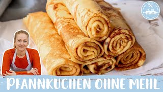 Thumbnail for Pfannkuchen ohne Mehl 🥞👩🍳 | Einfaches Grundrezept mit Quark | Einfach Backen