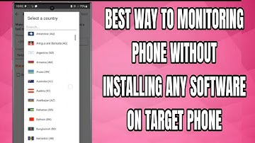 BEST WAY TO MONITORING PHONE WITHOUT INSTALLING SOFTWARE ON TARGET PHONE