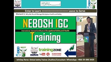 Who Does What in Organisations ?(1.3 NEBOSH IGC Element 1)