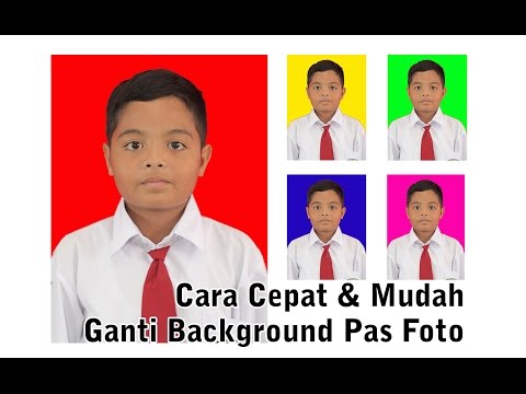 Cara Mudah Ganti Background Pas Foto dengan Photoshop - Tutorial Photoshop