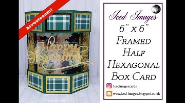 🔴 Framed Half Hexagonal Pop-Up Box Card (Livestream)