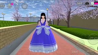 MiO Aida New princess Ball Gown 💙✨( Easy Tutorial)#ballgown#viralvideo#sakuraschoolsimulatorvideos 