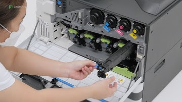 CS943/CX942/CX943/CX944/XC9445/XC9455/XC9465—Replacing the ITM cleaner