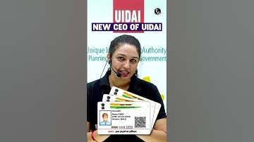 NEW CEO of UIDAI #UIDAI #CEO #CurrentUpdates #SSC