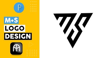 Pixellab Tutorial - Letter M S Logo Design on mobile with Pixellab