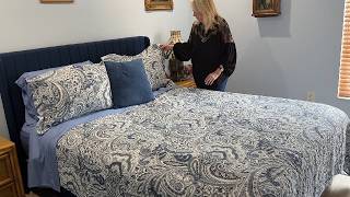 My Cozy Blue Paisley Quit Bedspread Set Review