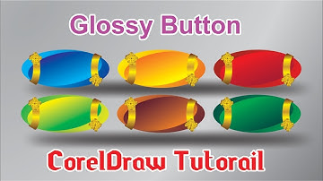 CorelDraw Tutorial, How to Make Glossy Button in CorelDraw x7 || Full beginners Tutorial