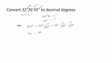 Math 109 5.1 V4 DegreesMinutesSeconds to Decimal Degrees