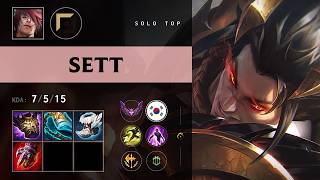 Sett Top vs Lissandra - KR Master Patch 26.14