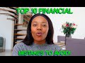 Money Mistakes to AVOID in your 20