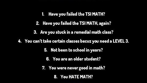 TSI: Math Secrets