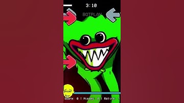 PLAYER VS HUGGY WUGGY IN VENTS PLAYTIME FNF   But Huggy Wuggy is Green   FNF Full Horror Mod