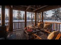 Productivity &amp; Focus Serene February Winter Morning ☕ Slow Snow &amp;
