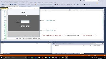 03 Login Form Functionality - Employee Management System using Gaframework in C#