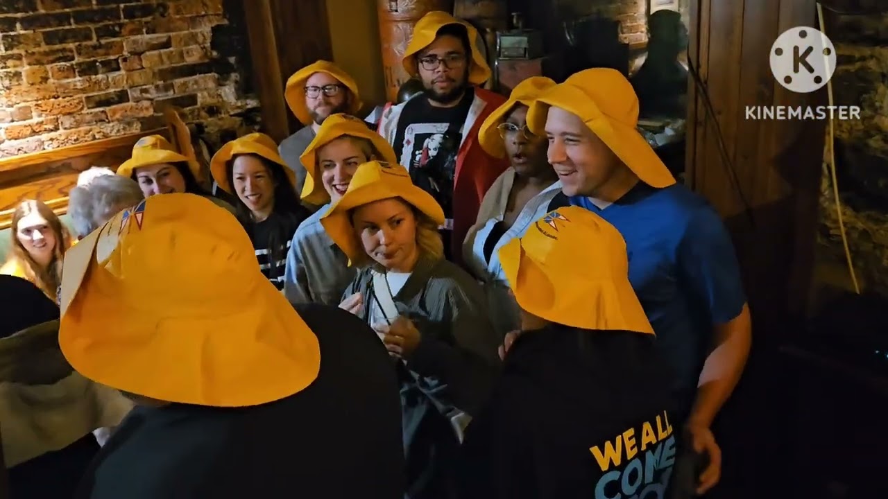 Ottawa Cast of Come From Away get Screeched in by Oz Fudge Brain Mosher Belauh Cooper Gander