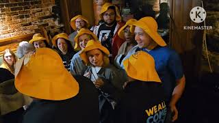 Ottawa Cast Of Come From Away Get Screeched In By Oz Fudge Brain Mosher Belauh Cooper Gander